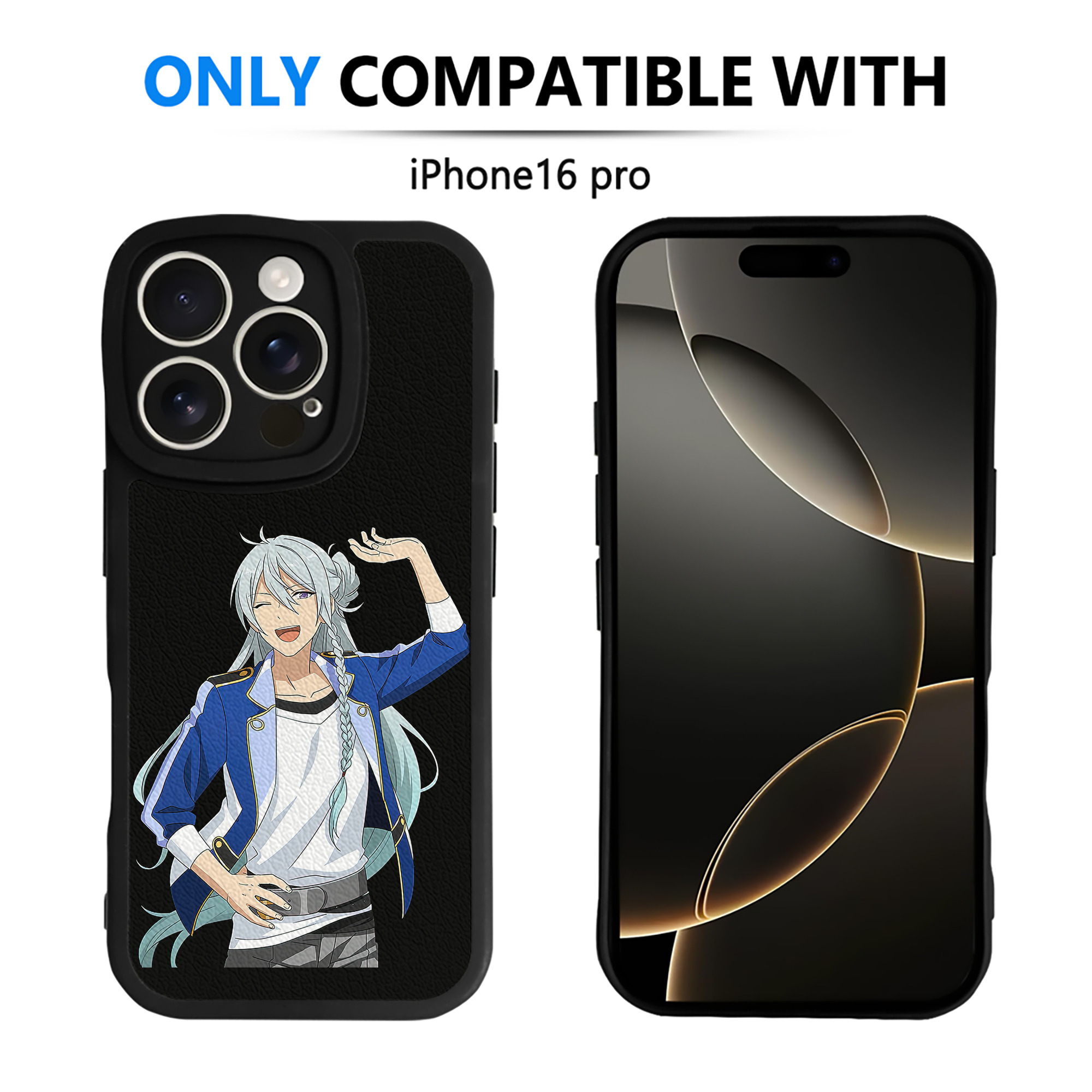 （画像用） あんさんぶるスターズ! Ensemble Stars 【iPhone 16シリーズ対応】シリコンスマホケース（レザー調） 材質：シリコン